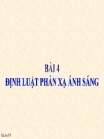 Bài giảng Vật lý 7 bài 4: Định luật phản xạ ánh sáng