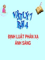 Bài giảng Vật lý 7 bài 4: Định luật phản xạ ánh sáng
