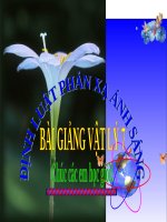 Bài giảng Vật lý 7 bài 4: Định luật phản xạ ánh sáng
