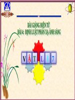Bài giảng Vật lý 7 bài 4: Định luật phản xạ ánh sáng
