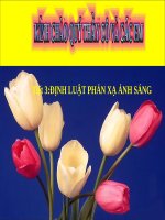 Bài giảng Vật lý 7 bài 4: Định luật phản xạ ánh sáng