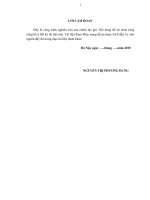 Hoàn thiện chính sách nhà nước nhằm thúc đẩy xuất khẩu cà phê vùng Tây Nguyên (Luận án tiến sĩ)