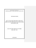 Quản lý hoạt động biểu diễn nghệ thuật không chuyên trên địa bàn quận hoàn kiếm, thành phố hà nội 