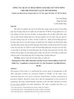 CÔNG TÁC QUẢN LÝ HOẠT ĐỘNG GIÁO DỤC KỸ NĂNG SỐNG CHO TRẺ MẦM NON TẠI TP. HỒ CHÍ MINH