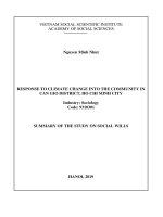 Ứng phó với biến đổi khí hậu dựa vào cộng đồng tại huyện cần giờ, thành phố hồ chí minh tt tiếng anh
