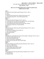 CÂU HỎI TRẮC NGHIỆM KIỂM TRA HỌC KÌ II Môn: Hoá học – lớp 9