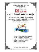 Giải pháp tăng cường mối quan hệ giữa bộ phận nhà hàng với các bộ phận khác tại khách sạn green plaza đà nẵng 