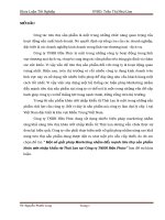 Một số giải pháp marketing nhằm đẩy mạnh tiêu thụ sản phẩm khăn ướt nhập khẩu từ thái lantại công ty TNHH hữu phúc 