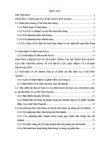 Ứng dụng Microsoft Excel để xây dựng chương trình kế toán bán hàng tại chi nhánh Công ty Cổ phần vật liệu Điện và Cơ khí, Thái Nguyên