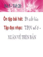 Bài giảng điện tử Âm nhạc Tiết 20  Lớp 7: Đi cắt lúa