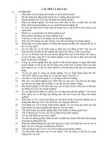 CÂU hỏi và bài tập học phần môn Kinh tế ngành và kinh tế quản lý