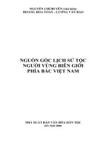 NGUỒN GỐC LỊCH SỬ TỘC NGƯỜI VÙNG BIÊN GIỚI PHÍA BẮC VIỆT NAM