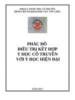PHÁC ĐỒ ĐIỀU TRỊ KẾT HỢP Y HỌC CỔ TRUYỀN VỚI Y HỌC HIỆN ĐẠI
