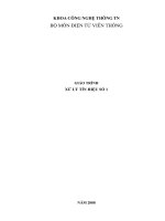 GIÁO TRÌNH XỬ LÝ TÍN HIỆU SỐ 1