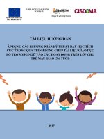 CÁC PHƯƠNG PHÁP/KỸ THUẬT DẠY HỌC TÍCH CỰC TRONG QUÁ TRÌNH LỒNG GHÉP TÀI LIỆU GIÁO DỤC BỔ TRỢ SONG NGỮ VÀO CÁC HOẠT ĐỘNG TRÊN LỚP CHO TRẺ MẪU GIÁO (5-6 TUỔI)