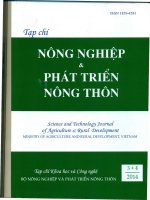 Nghiên cứu lựa chọn quần đàn ban đầu phục vụ chọn giống nâng cao sinh trưởng cá rô phi vằn trong điều kiện nhiệt độ thấp, tap chi nong nghiep, 234+235,
