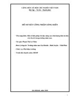 Sáng kiến kinh nghiệm một số biện pháp chỉ đạo nâng cao chất lượng bữa ăn bán trú cho trẻ trong trường mầm non 