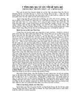 THU HOẠCH-TƯ TƯỞNG NHO GIA VÀ CÁC VẤN ĐÈ GIÁO DỤC