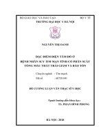 ĐẶC điểm điện tâm đồ ở BỆNH NHÂN SUY TIM mạn TÍNH có PHÂN SUẤT TỐNG máu THẤT TRÁI GIẢM và bảo tồn 