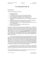 Các thị trường tiền tệ