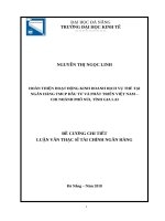 Hoàn thiện hoạt động kinh doanh dịch vụ thẻ tại ngân hàng TMCP đầu tư và phát triển việt nam – chi nhánh phố núi, tỉnh gia lai