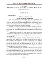 Một số biện pháp chỉ đạo xây dựng thực đơn, tính khẩu phần ăn cân đối trong trường mầm non 