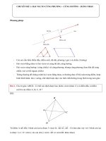 Chuyên đề 1+ 2 toán hình 10  NCT