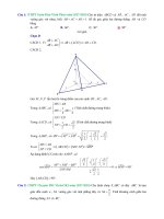 Bài tập trắc nghiệm quan hệ vuông góc trong các đề thi thử THPT Quốc gia