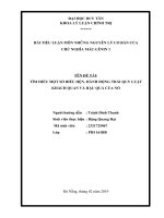 Tiểu luận mác lê nin 1