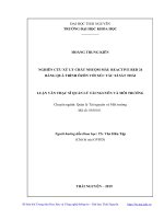 Nghiên cứu xử lý chất nhuộm màu reactive red 24 bằng quá trình ôzôn với xúc tác xỉ sắt thải 