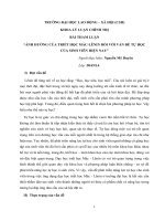 “ẢNH HƯỞNG CỦA TRIẾT HỌC MÁCLÊNIN ĐỐI VỚI VẤN ĐỀ TỰ HỌC CỦA SINH VIÊN HIỆN NAY”