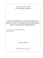 PHÂN TÍCH ẢNH HƯỞNG CỦA HỆ THANH CHỐNG ĐẾN CHUYỂN VỊ TƯỜNG VÂY BARRETTE, TRONG ĐIỀU KIỆN KẾ BÊN CÓ TẦNG HẦM CÔNG TRÌNH HIỆN HỮU