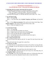 Tài liệu ôn thi tin học  Sử dụng phần mềm trình chiếu MS powerpoint