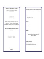 Nghiên cứu các nhân tố tác động đến cấu trúc vốn của doanh nghiệp nhỏ và vừa trường hợp trên địa bàn tỉnh thái nguyên tt tiếng anh 