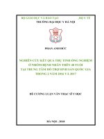NGHIÊN CỨU KẾT QUẢ THỤ TINH ỐNG NGHIỆM Ở NHÓM BỆNH NHÂN TRÊN 40 TUỔI TẠI TRUNG TÂM HỖ TRỢ SINH SẢN QUỐC GIA TRONG 2 NĂM 2016 VÀ 2017
