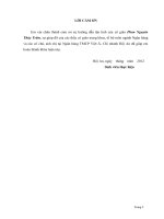 THỰC TRẠNG HOẠT ĐỘNG CHO VAY đối với hộ KINH DOANH cá THỂ tại NGÂN HÀNG THƯƠNG mại cổ PHẦN VIỆT á  CHI NHÁNH hội AN QUA 3 năm