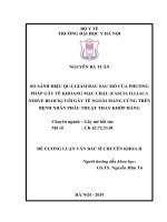 SO SÁNH HIỆU QUẢ GIẢM ĐAU SAU MỔ CỦA PHƯƠNG PHÁP GÂY TÊ KHOANG MẠC CHẬU (FASCIA ILLIACA NERVE BLOCK) VỚI GÂY TÊ NGOÀI MÀNG CỨNG TRÊN BỆNH NHÂN PHẪU THUẬT THAY KHỚP HÁNG