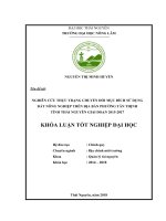 Nghiên cứu thực trạng chuyển đổi mục đích sử dụng đất nông nghiệp trên địa bàn phường tân thịnh, thành phố thái nguyên, tỉnh thái nguyên giai đoạn 2015   2017 