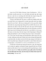 Khảo sát mối liên quan giữa một số tự kháng thể với biểu hiện lâm sàng, cận lâm sàng trên bệnh nhân lupus ban đỏ hệ thống 