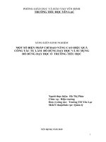 Một số biện pháp chỉ đạo nâng cao hiệu quả công tác tự làm đồ dùng dạy học và sư dụng đồ dùng dạy học ở trường tiểu học 
