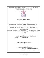 NGHIÊN cứu điều TRỊ TĂNG TIỂU cầu TIÊN PHÁT BẰNG PHƯƠNG PHÁP gạn TIỂU cầu kết hợp điều TRỊ HYDROXYUREA tại VIỆN HUYẾT học   TRUYỀN máu TRUNG ƯƠNG 2014   2015 
