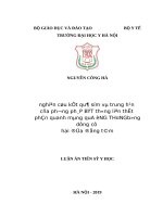 nghiên cứu kết quả sớm và trung hạn của phương pháp bít thông liên thất phần quanh màng qua ốNG THÔNG bằng dụng cụ hai đĩa đồng tâm 