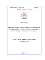 KIẾN THỨC và THỰC HÀNH về PHẢN ỨNG SAU TIÊM CHỦNG của KHÁCH HÀNG tại PHÒNG TIÊM CHỦNG đại học y hà nội và một số yếu tố LIÊN QUAN năm 2017 