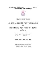 SỰ bộc lộ dấu ấn p16 TRONG UNG THƯ BIỂU mô vú xâm NHẬP tại BỆNH VIỆN k 