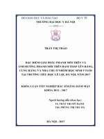 ĐẶC điểm GIẢI PHẪU PHANH môi TRÊN và ẢNH HƯỞNG PHANH môi TRÊN bám THẤP lên RĂNG, CUNG RĂNG và NHA CHU ở NHÓM học SINH 9 TUỔI tại TRƯỜNG TIỂU học lê lợi, hà nội, năm 2017 