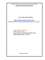 Một số biện pháp giúp học sinh lớp 5 làm tốt các dạng bài tập luyện từ và câu 