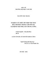 NGHIÊN cứu BIỂU đồ NHỊP TIM THAI bất THƯỜNG TRONG CHUYỂN dạ tại BỆNH VIỆNPHỤ sản TRUNG ƯƠNG 
