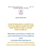 TÌNH TRẠNG LỆCH lạc KHỚP cắn, CO lợi và mòn cổ RĂNG của SINH VIÊNTRƯỜNG đại học y hà nội TUỔI 23 đến 25 