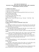 BẢN THUYẾT MINH ĐỀ TÀI THAM DỰ CUỘC THI SÁNG TẠO THANH THIẾU NIÊN