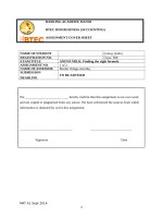 Assignment 1 Marketing BAV Sunderland